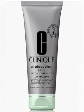 Clinique All About Clean 2-in-1 Charcoal Mask + Scrub BRAND NEW